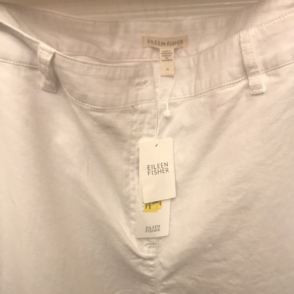 Eileen Fisher Cotton Hemp Stretch Tapered Pant Sz 18 - Picture 7 of 11